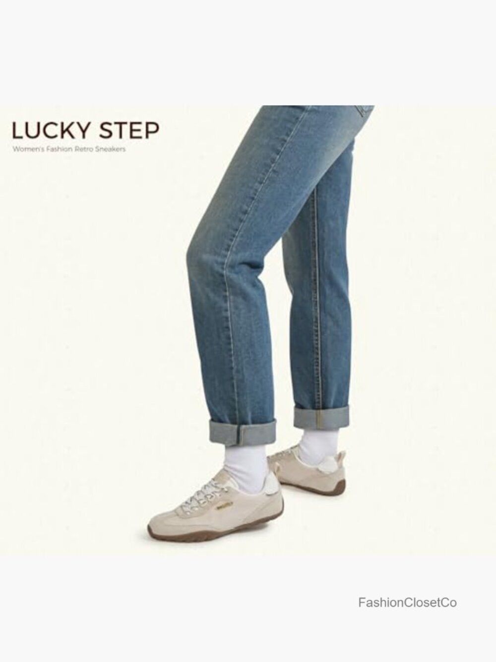 Retro Fashion Sneakers - Lightweight Non Slip Walking Shoes - Lace Up Skate - Picture 6 of 7
